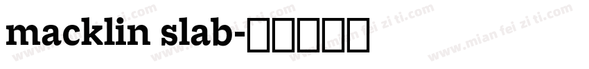 macklin slab字体转换